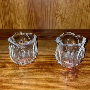 Three inch glass vases